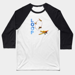 Aerobatic Flying Loop Baseball T-Shirt